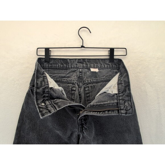 VTG Levis 17550-0260 Paper Tag Black Jeans Size 5 M Made in USA Tapered leg - Picture 8 of 14